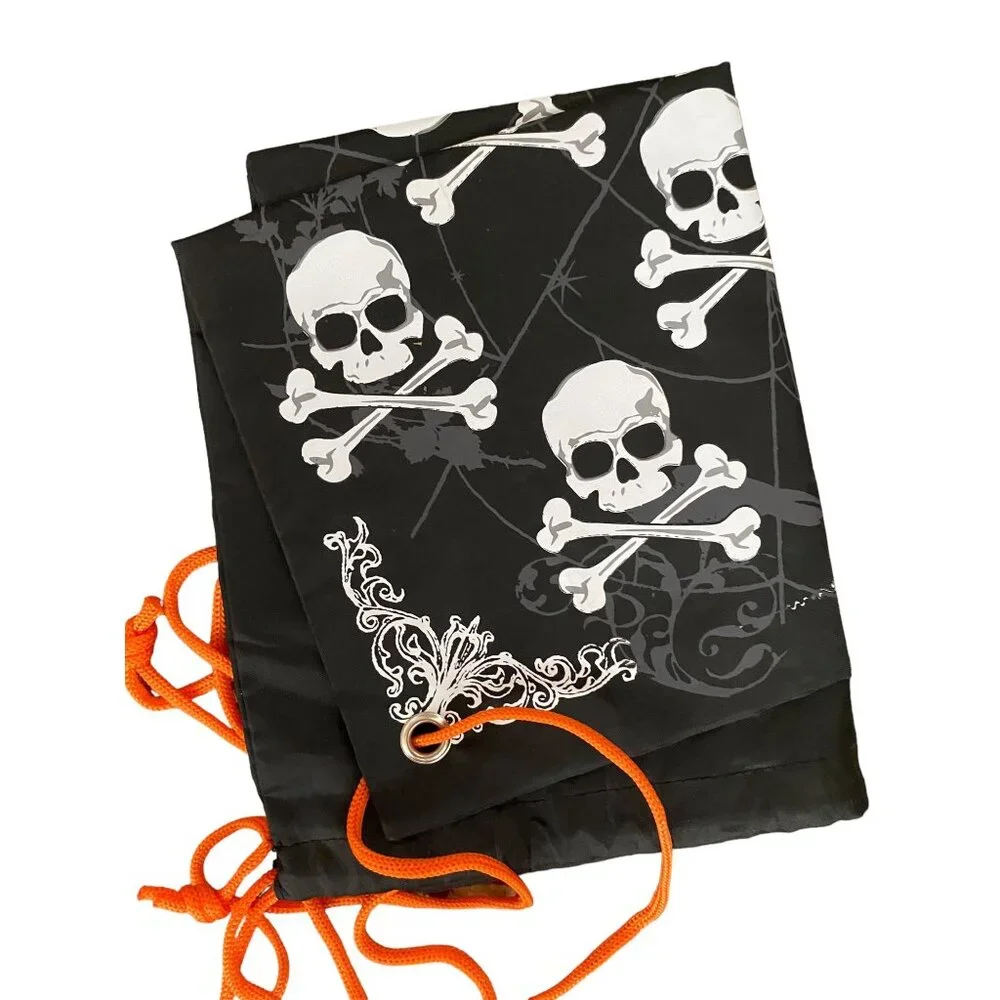 Cutthroat‎ pirate costume child Halloween skull carry bag cosplay kids size 6-8